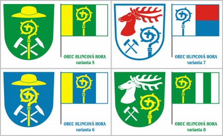 Znak a vlajka obce Hlincová Hora | Varianty 5-8