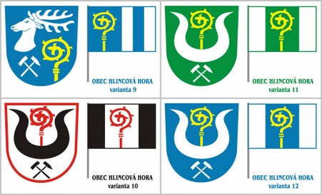 Znak a vlajka obce Hlincová Hora | Varianty 9-12